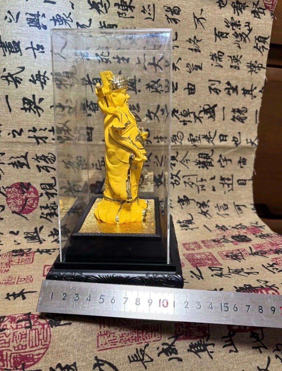 極美品・沙金「財神」置物 14×6×6cm 240g 5892-1/3 極美品・沙金「財神」置物 14×6×6cm 240g 5892-1/3