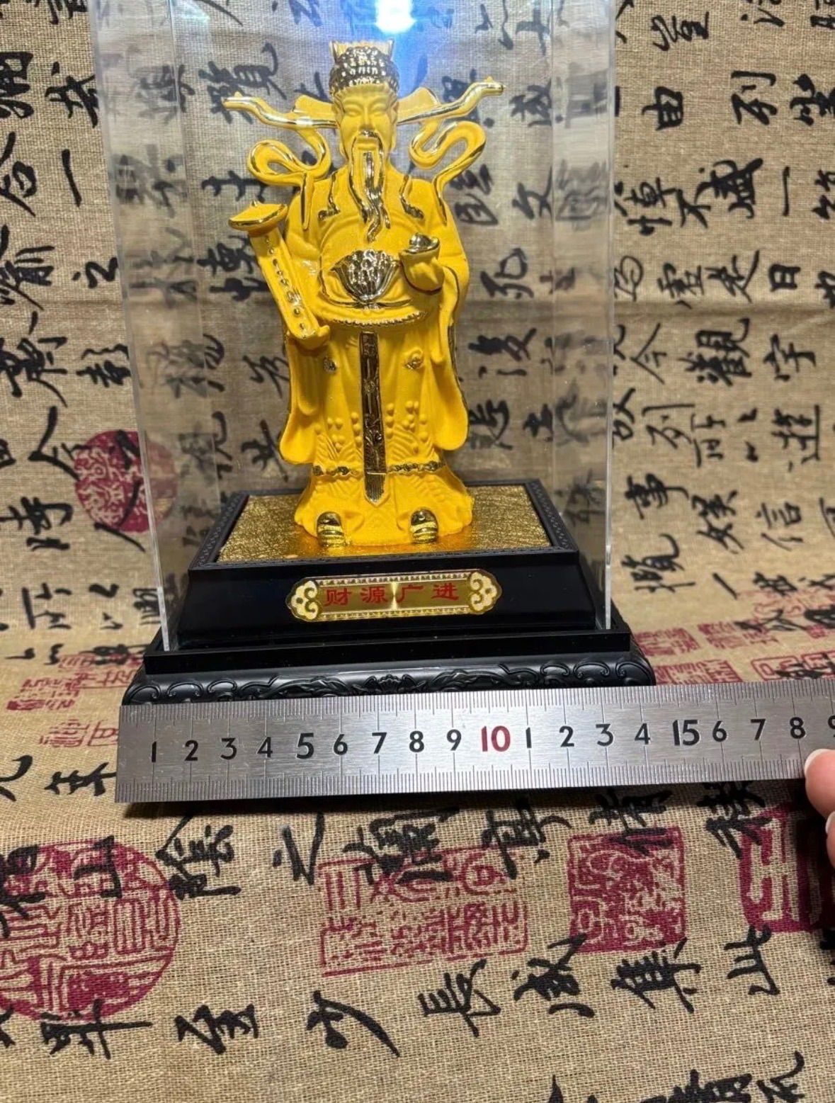 極美品・沙金「財神」置物 14×6×6cm 240g 5892-1/3 極美品・沙金「財神」置物 14×6×6cm 240g 5892-1/3