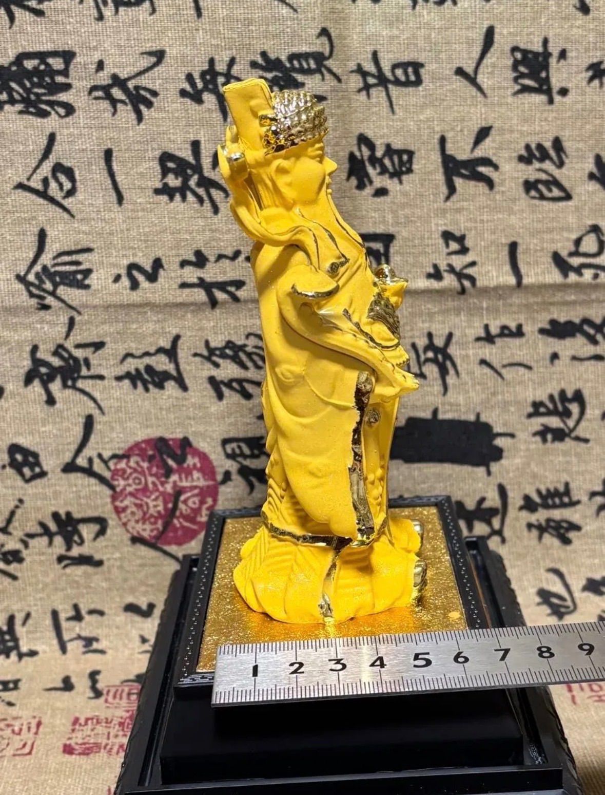 極美品・沙金「財神」置物 14×6×6cm 240g 5892-1/3 極美品・沙金「財神」置物 14×6×6cm 240g 5892-1/3