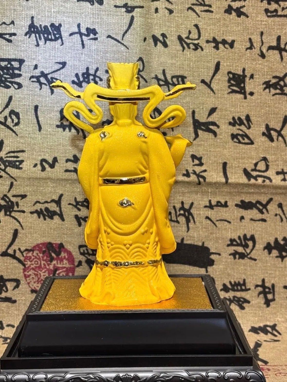 極美品・沙金「財神」置物 14×6×6cm 240g 5892-1/3 極美品・沙金「財神」置物 14×6×6cm 240g 5892-1/3