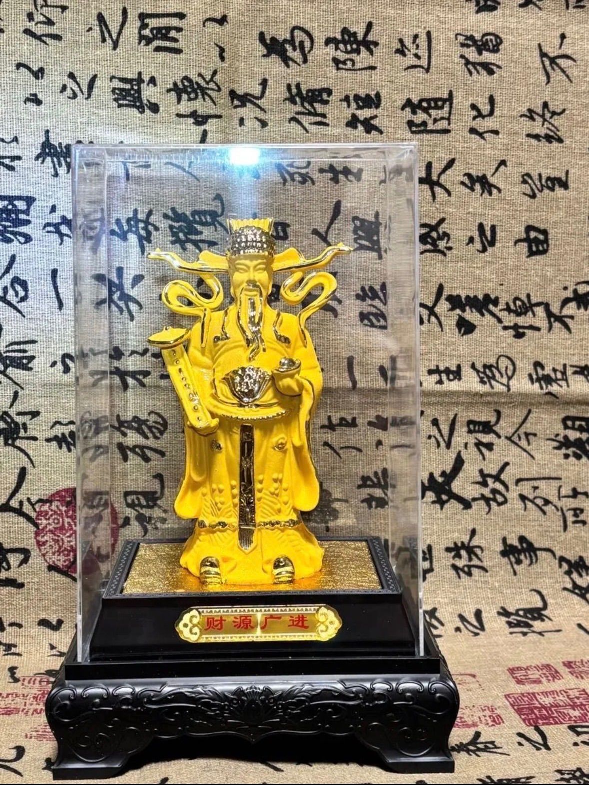 極美品・沙金「財神」置物 14×6×6cm 240g 5892-1/3 極美品・沙金「財神」置物 14×6×6cm 240g 5892-1/3