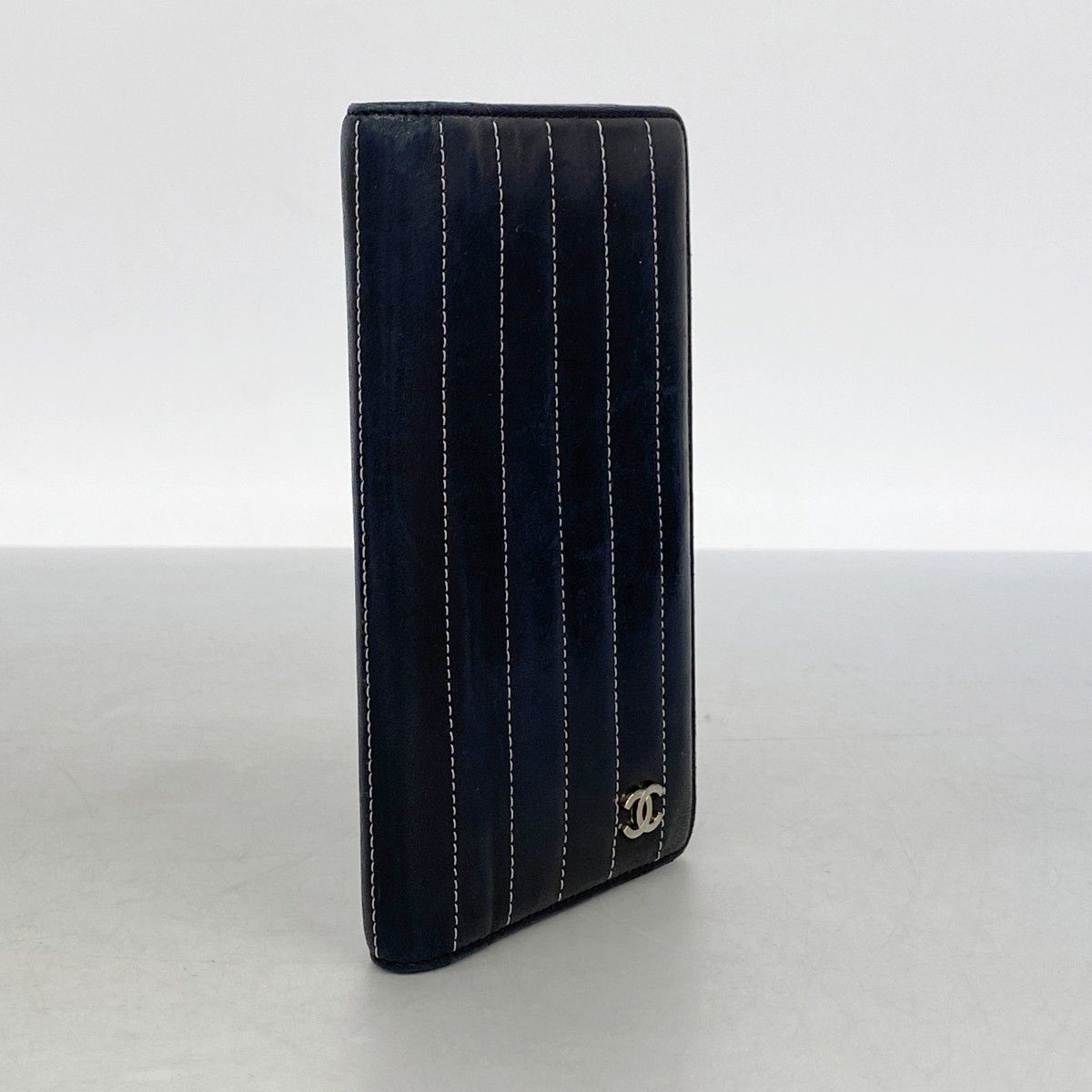6fa0344-k】シャネル 長財布 ニューマドモアゼル ラムスキン ブラック