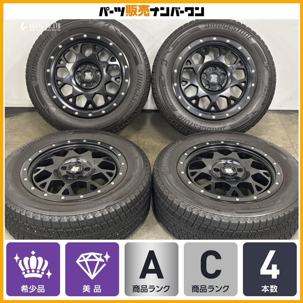【美品 希少サイズ】XTREME-J XJ04 17in 7J +35 PCD110 ブリヂストン ブリザック DM-V3 225/60R17 MP コンパス KL チェロキー レネゲード