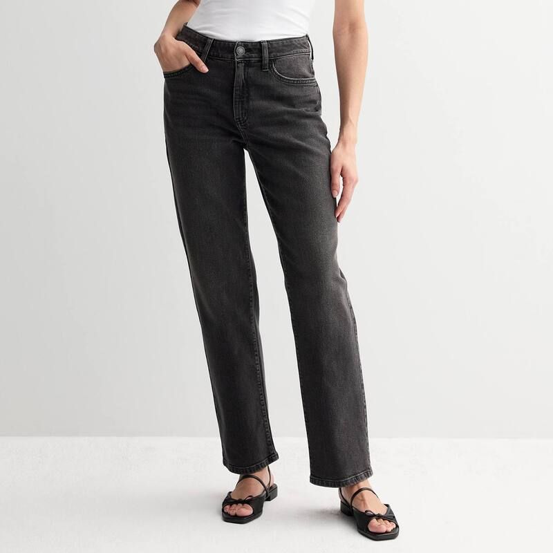 エスオー レディース ボトムス デニムパンツ ジーンズ Juniors SO HighRise 90straight Jeans True Black ブラック