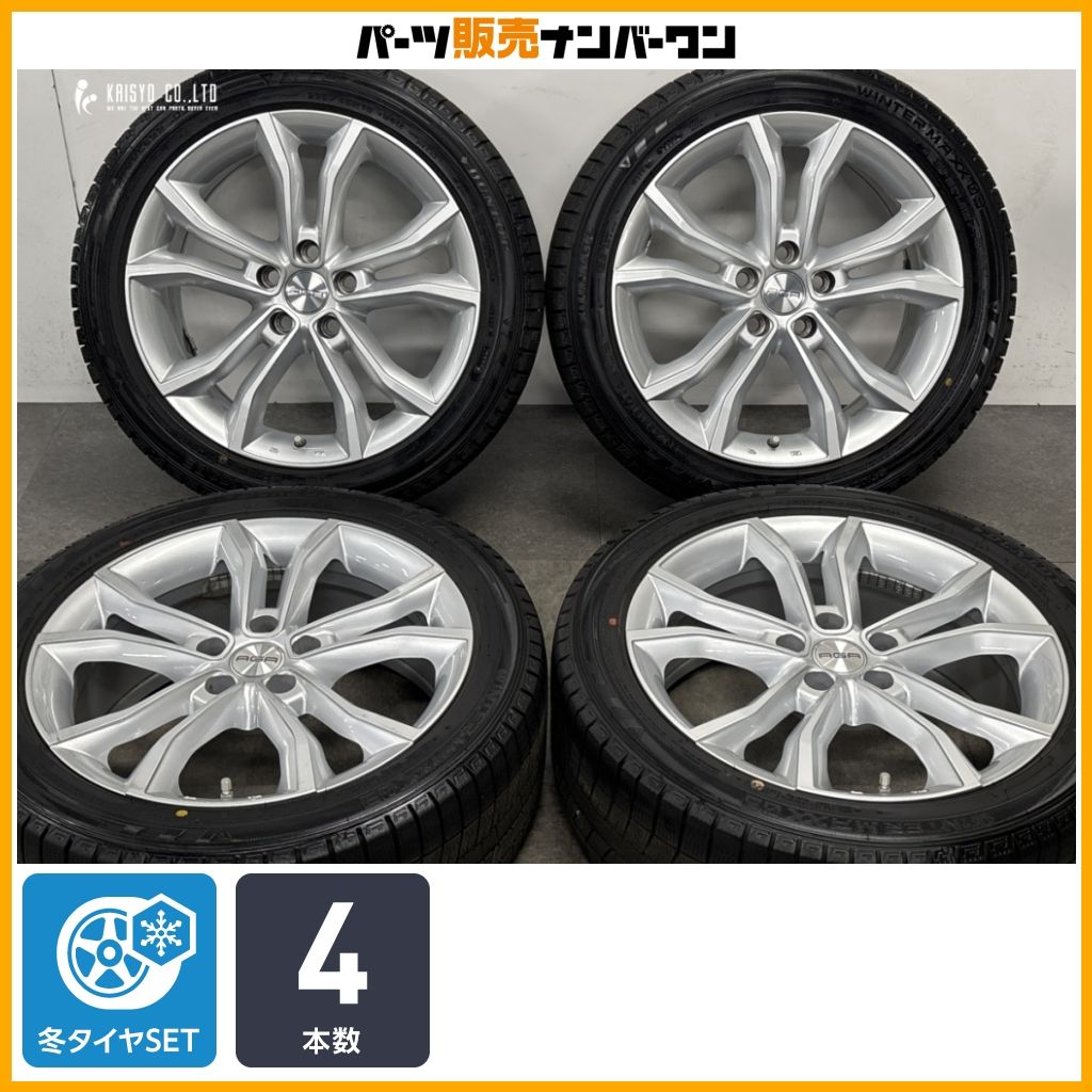 【交換用に】AGA LM-01 18in 7.5J +38 PCD114.3 ダンロップ ウィンターマックス03 235/45R18 クラウン カムリ マークX RC GS ES 即納可能