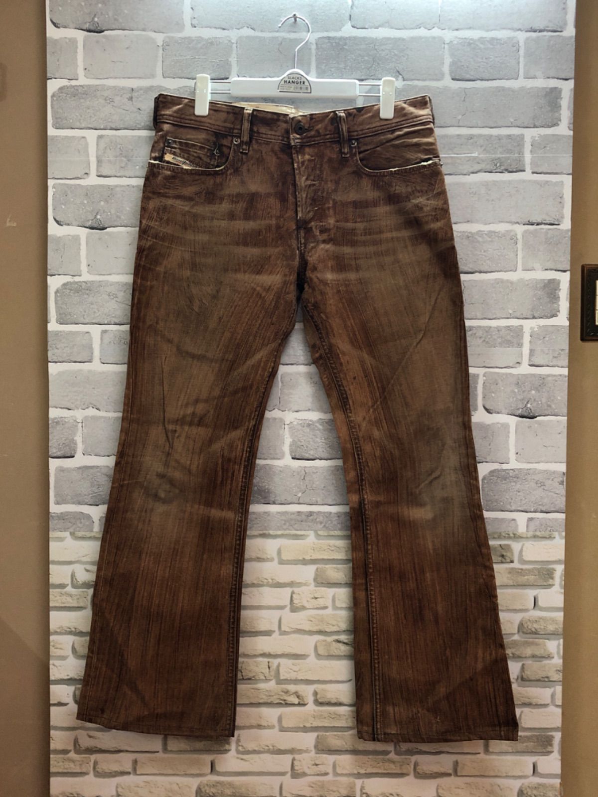 A【A4-02】 Diesel lndustry タグ表記サイズ30 ジーンズ ダメージ加工 