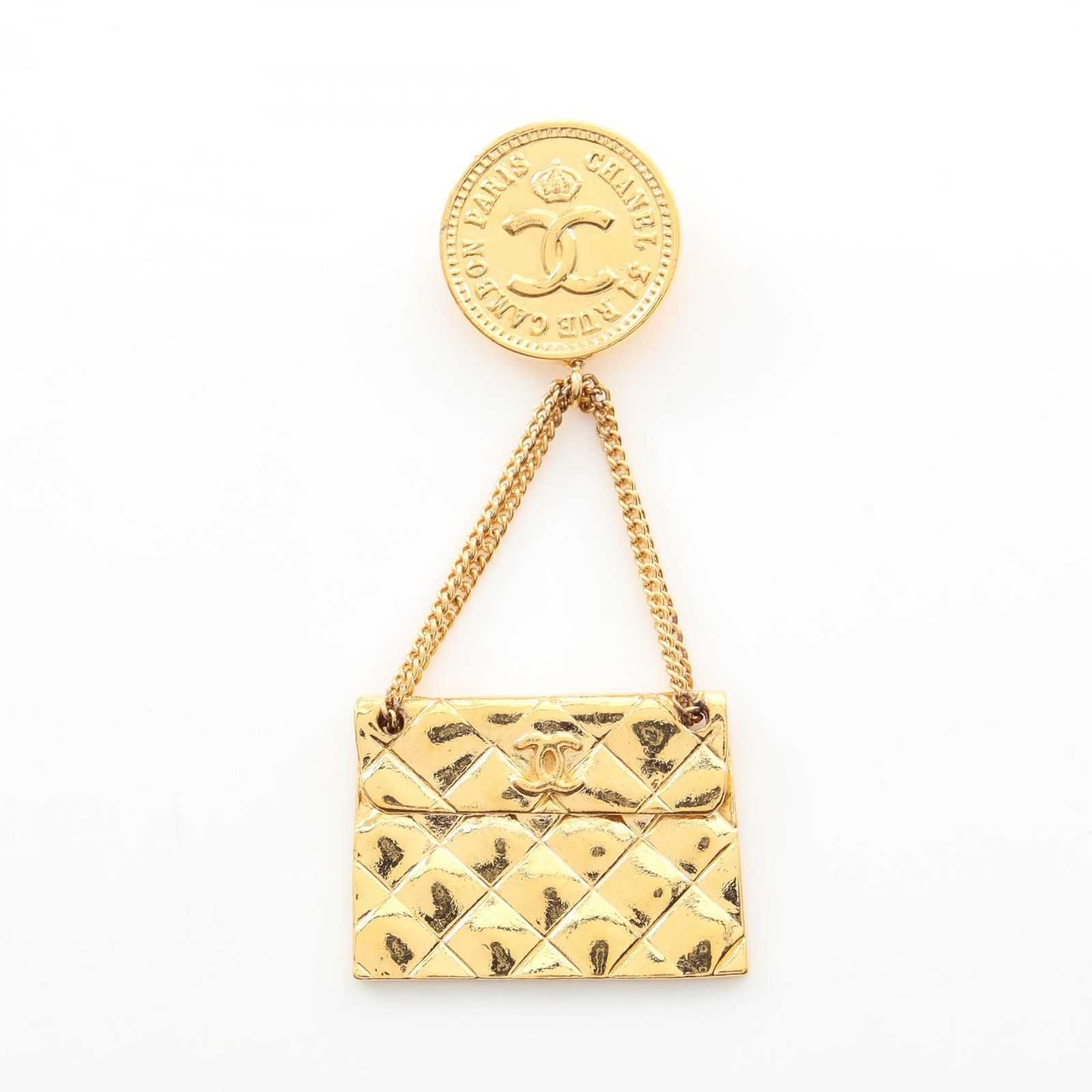 CHANEL シャネル マトラッセ バッグモチーフ ブローチ
