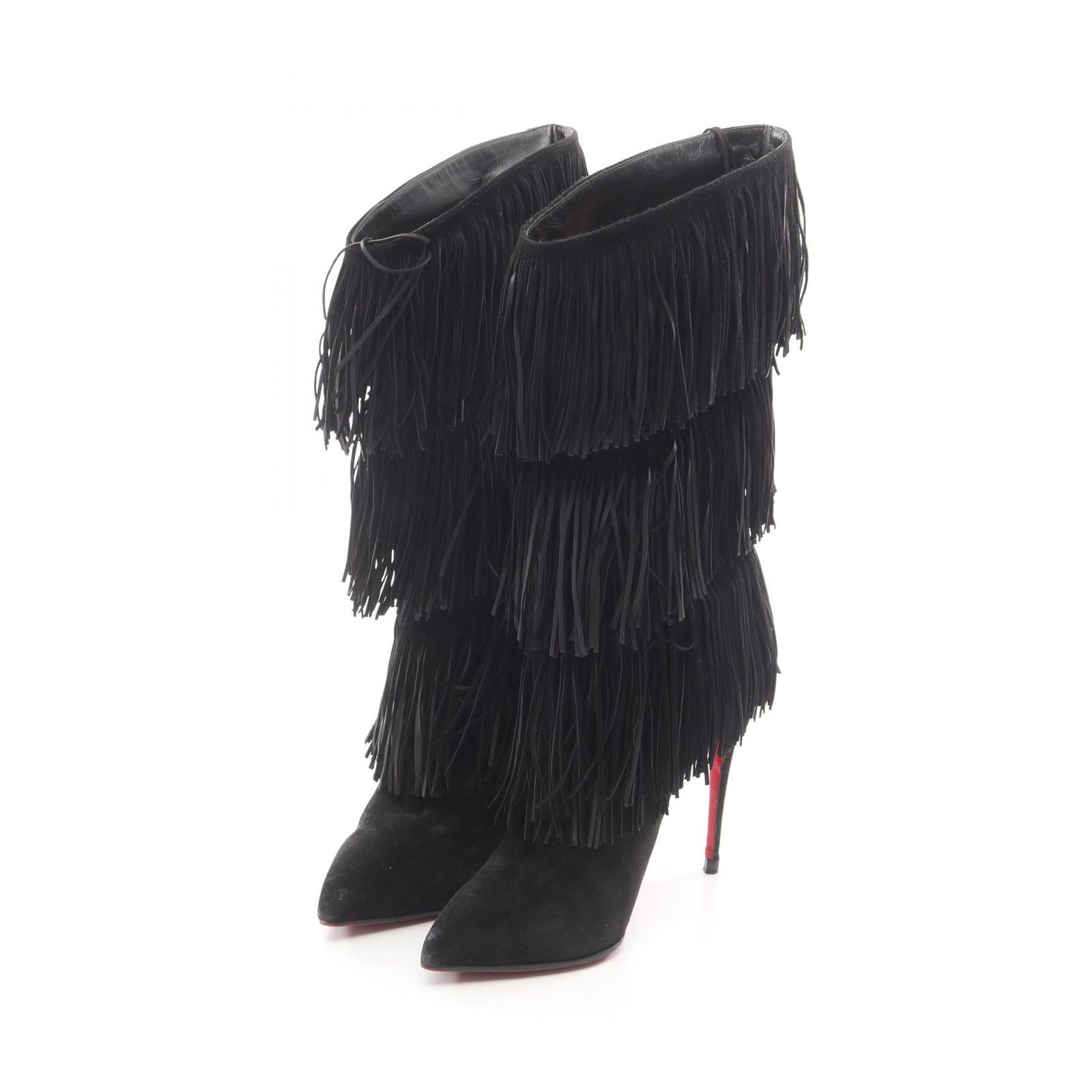 Christian Louboutin クリスチャンルブタン フリンジ ブーツ