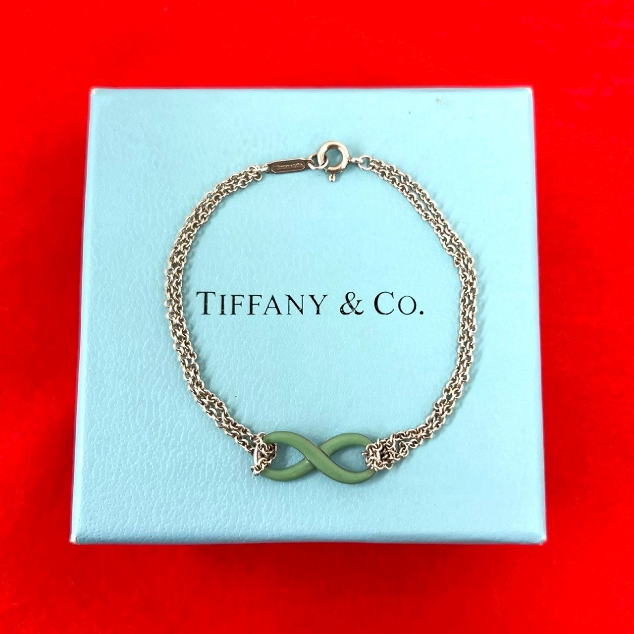 極 美品 TIFFANY&Co. ティファニー インフィニティ ダブルチェーン