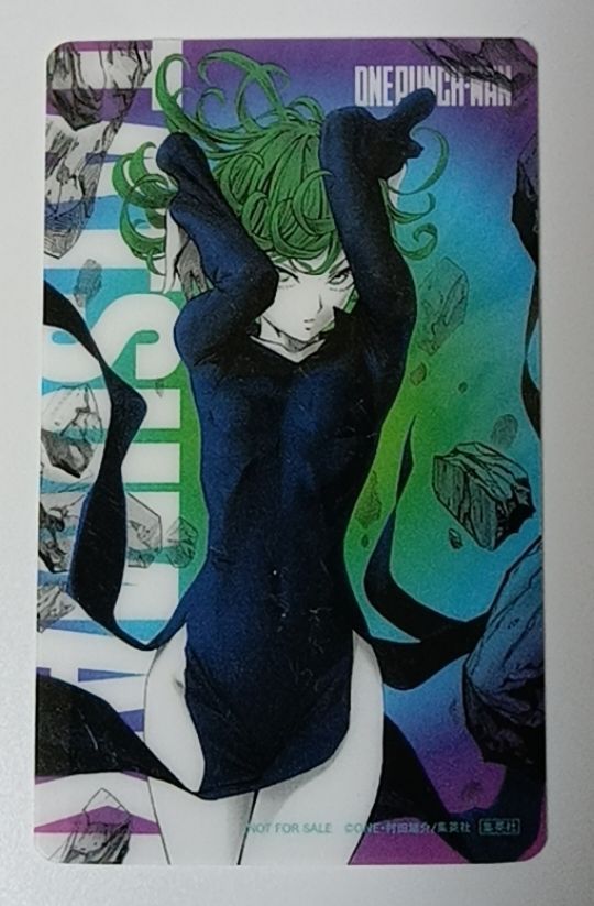 Brand New, Unused, Not for Sale, One-Punch Man Plastic Card: Tazumaki