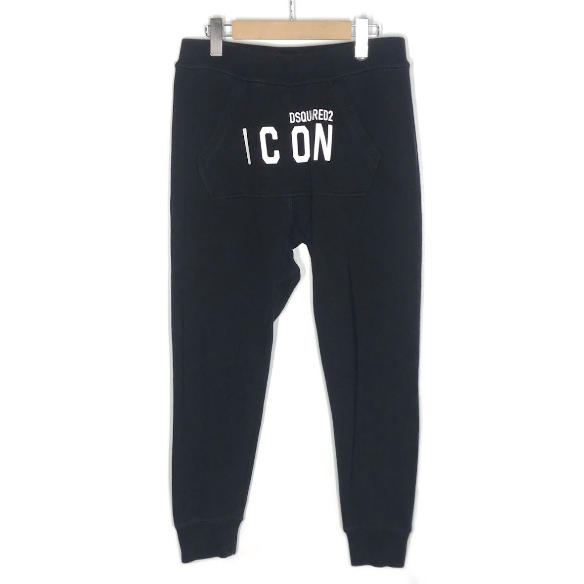 【倉吉店】 中古 DSQUARED2 | ディースクエアード パンツ ICON SWEAT PANTS スウェットパンツ S79KA000 ブラック サイズ：S 【107】