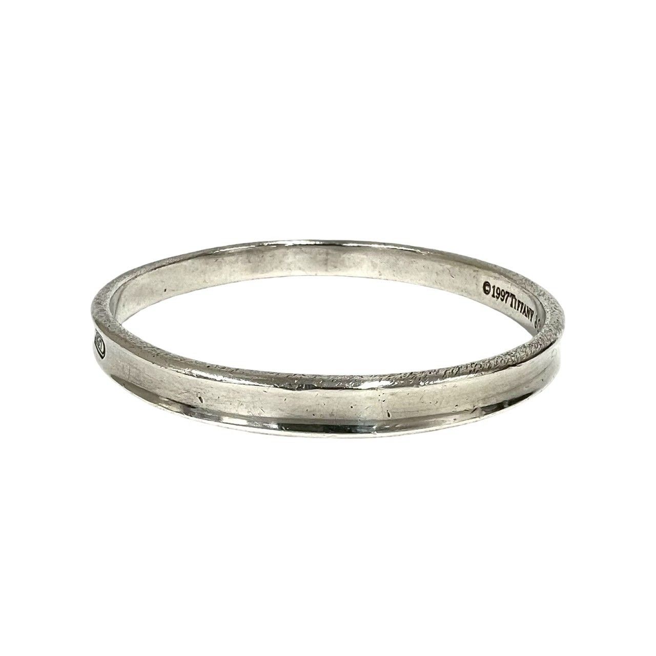 極 美品 TIFFANY&Co. ティファニー ヴィンテージ ナロー バングル