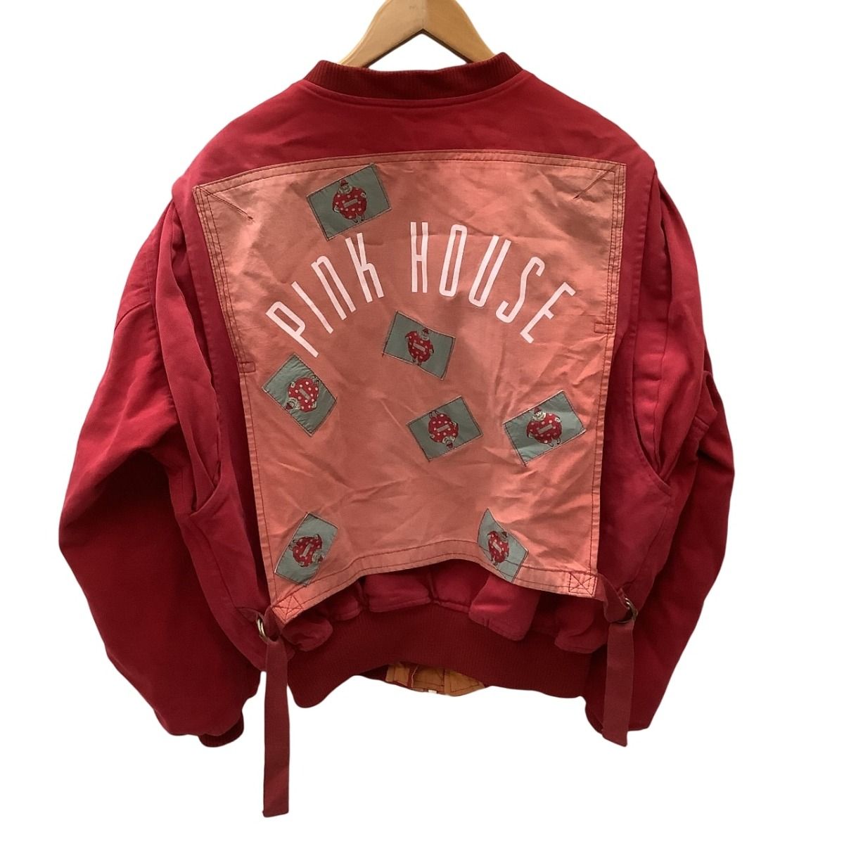♪♪PINK HOUSE ピンクハウス レディース ブルゾン 激レア ワッペン レッド
