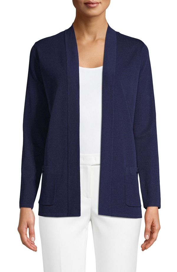 アンクライン レディース アウター パーカー・スウェット カーディガン Anne Klein Malibu Open Front Cardigan Distant Mountain