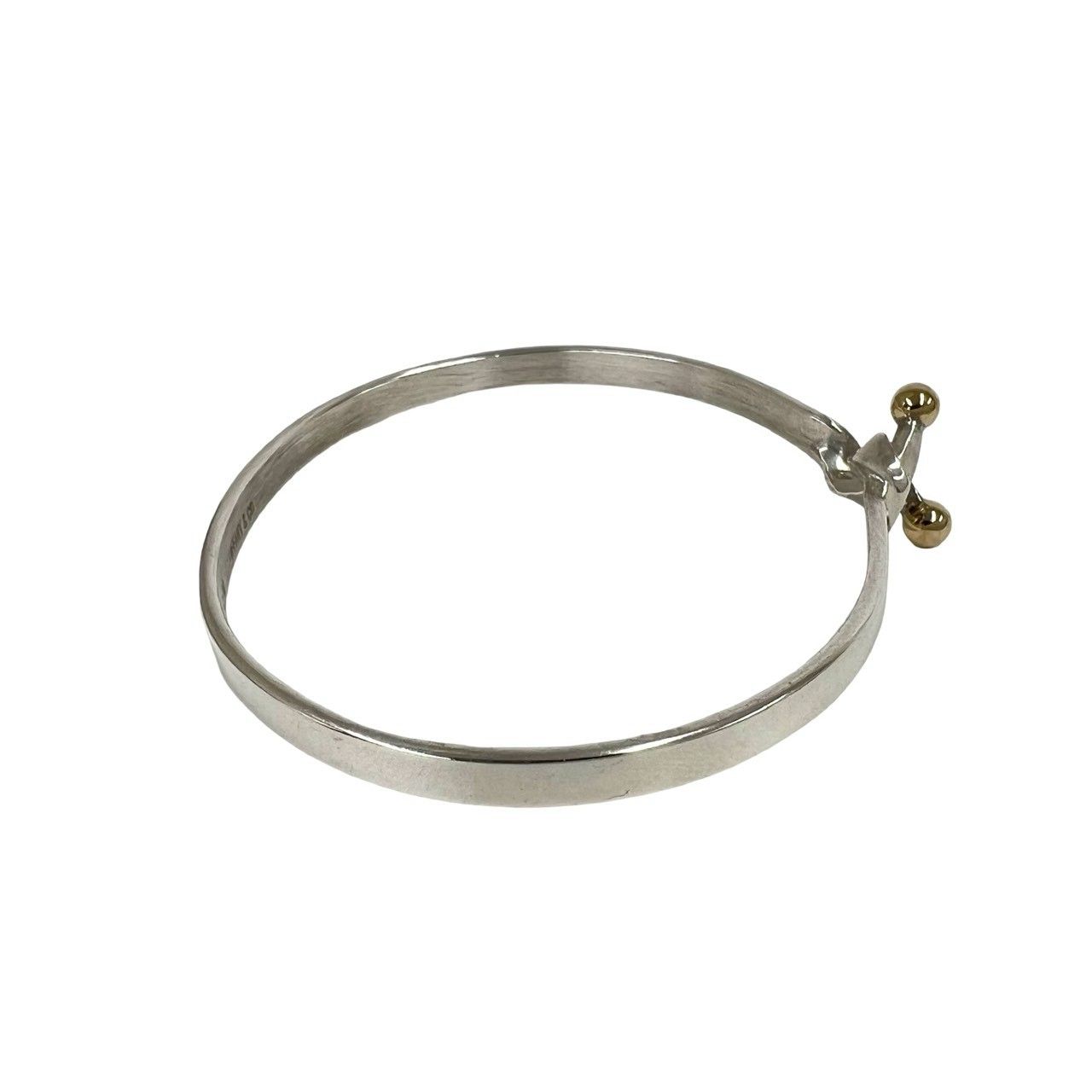 極 美品 TIFFANY&Co. ティファニー ダブルフック バングル シルバー925