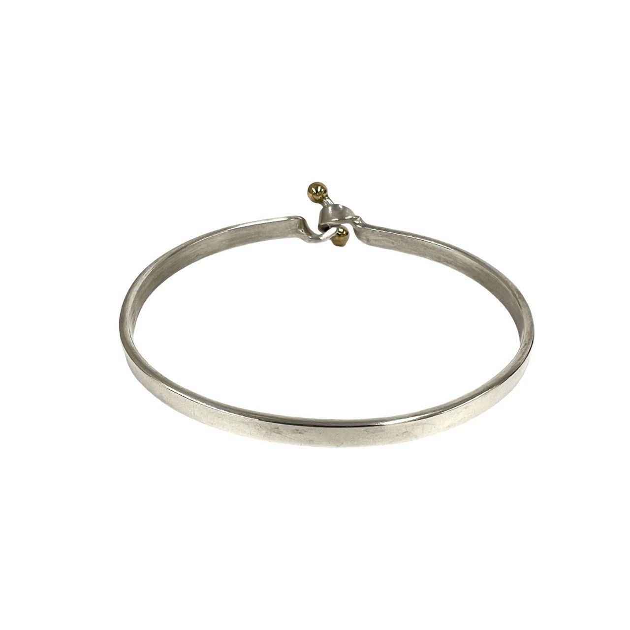 極 美品 TIFFANY&Co. ティファニー ダブルフック バングル シルバー925