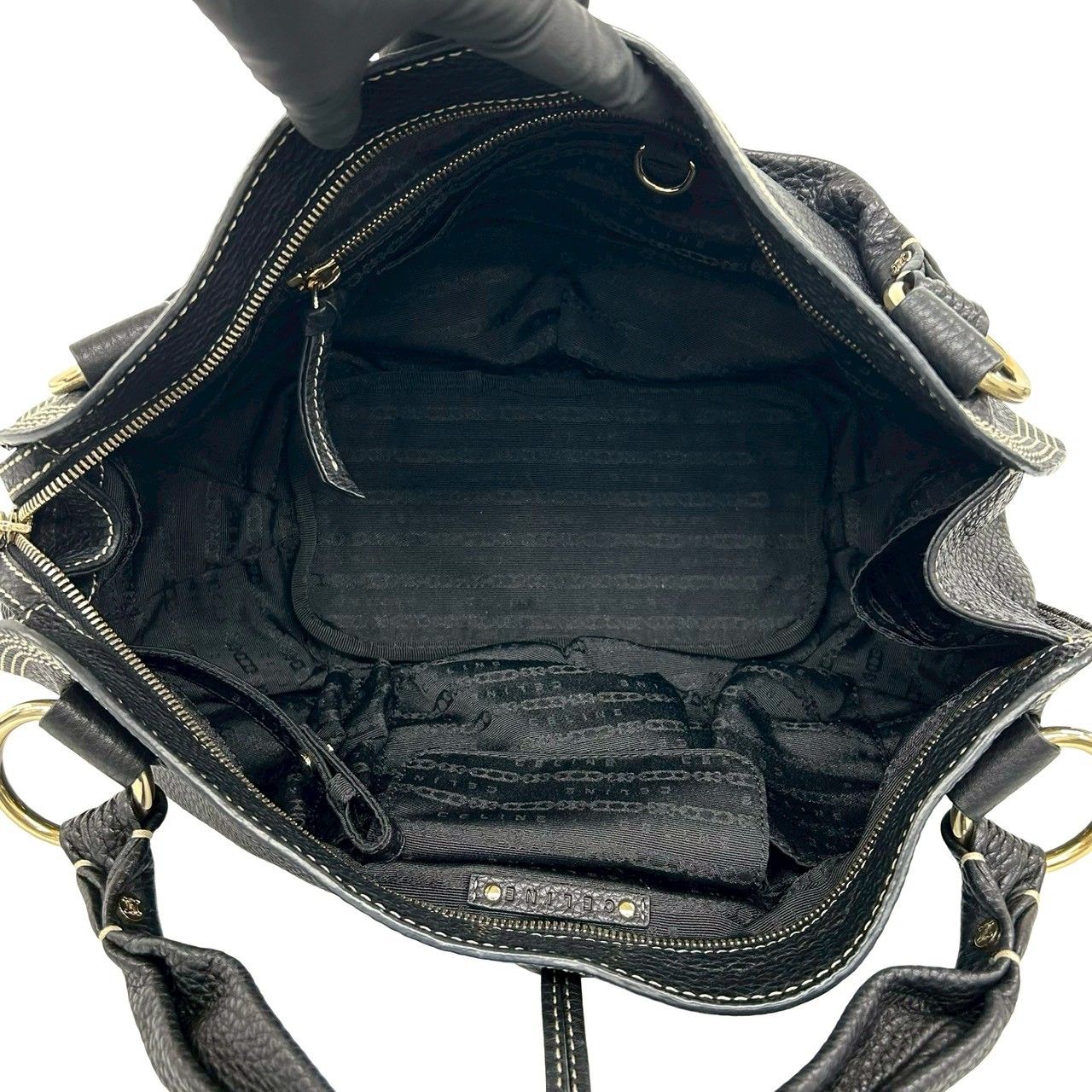 【極美品】セリーヌ トートバッグ ビタースウィート トリオンフ レザー ブラウン 極 美品 CELINE セリーヌ ビター スウィート トリオンフ ロゴ 金具