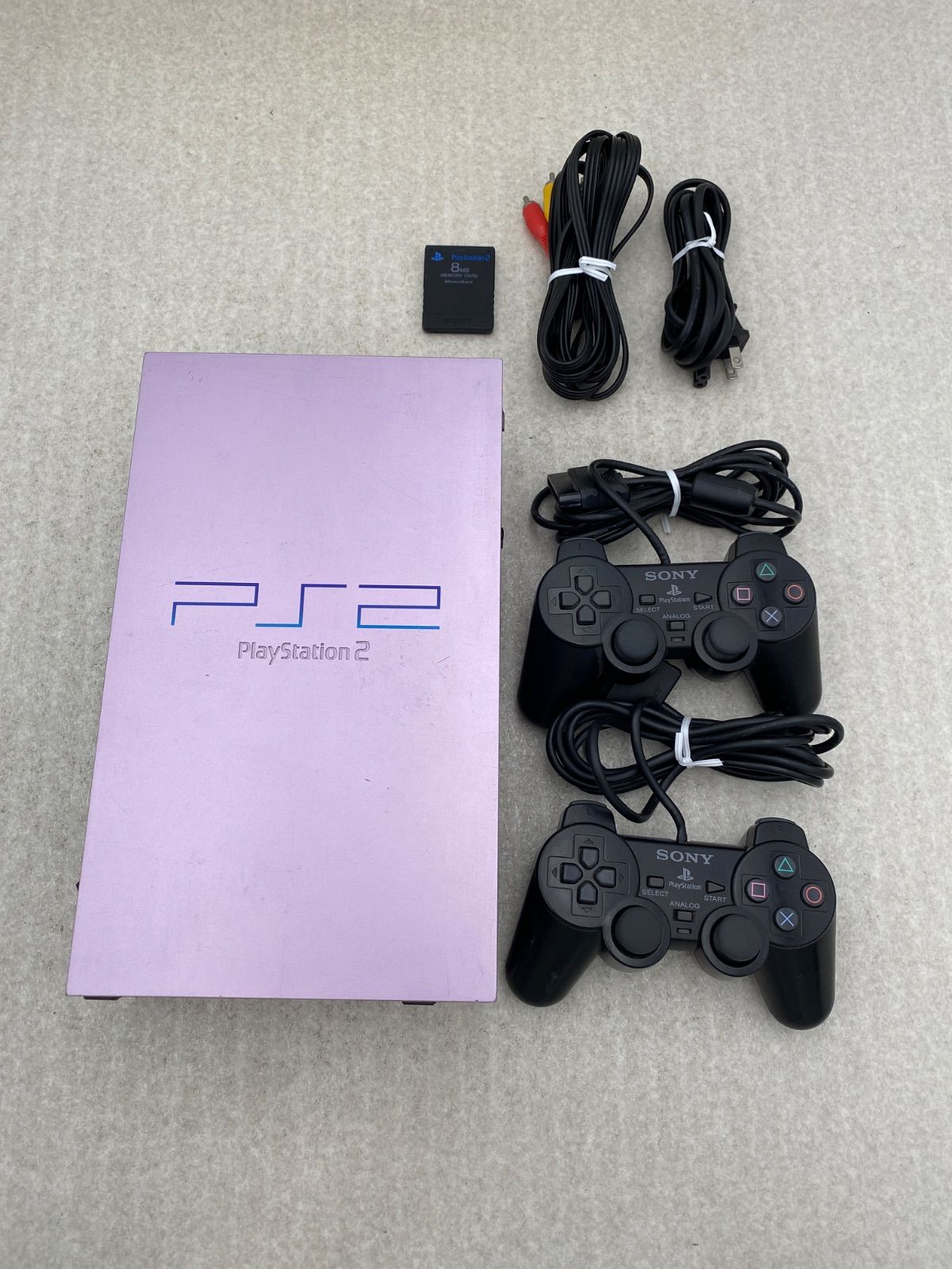 PlayStation 2 本体（SCPH-50000） ピンク　動作品　コントローラー２点
