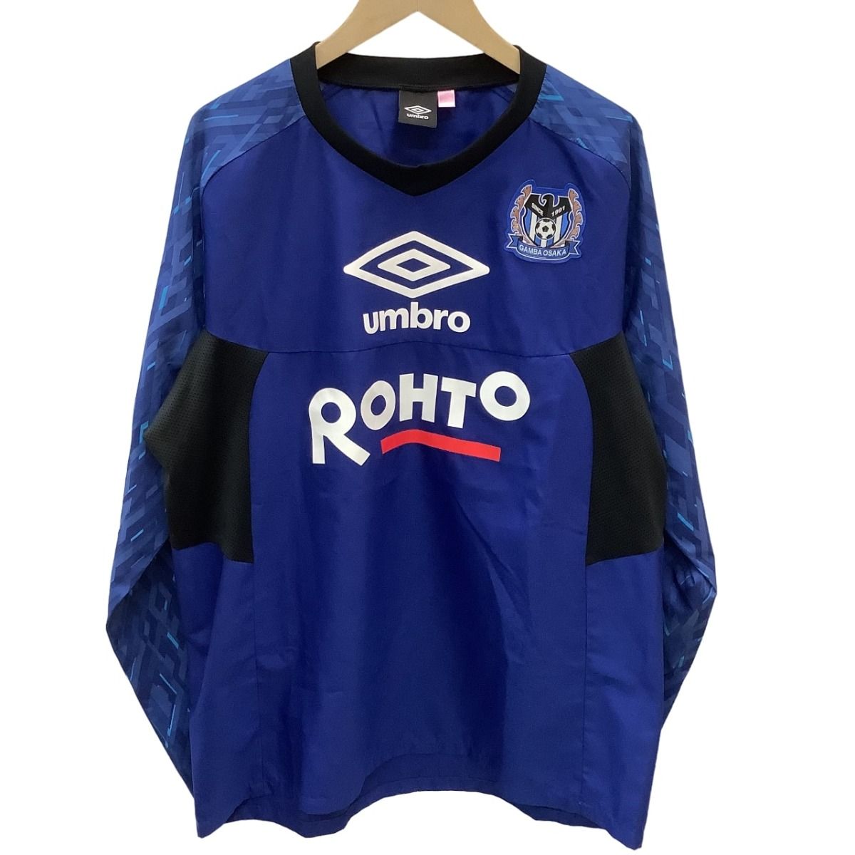 ♪♪ガンバ大阪 umbro アンブロ サッカー 練習着 レア◆2019年選手支給品 長袖カットソー SIZE XA－XB