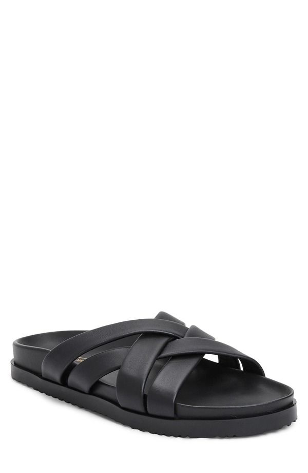 ブルーノマグリ メンズ シューズ サンダル Bruno Magli Bandino Slide Sandal Black Calf ブラック