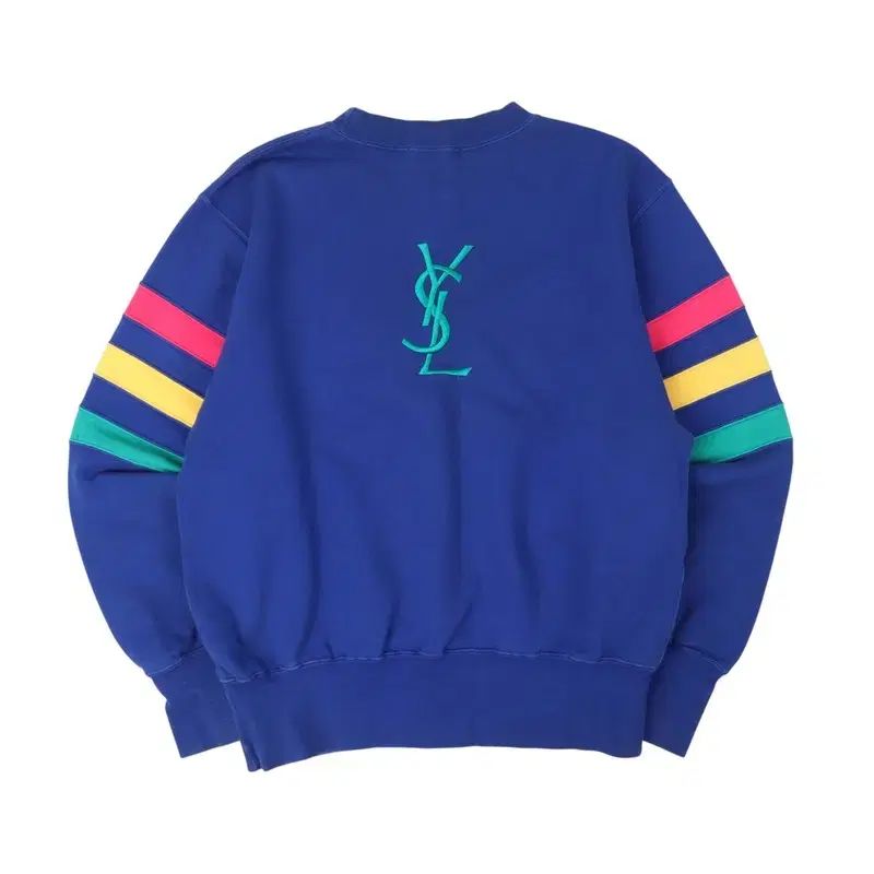 90s YVES SAINT LAURENT イヴ・サンローラン ロゴ カラード スウェットシャツ