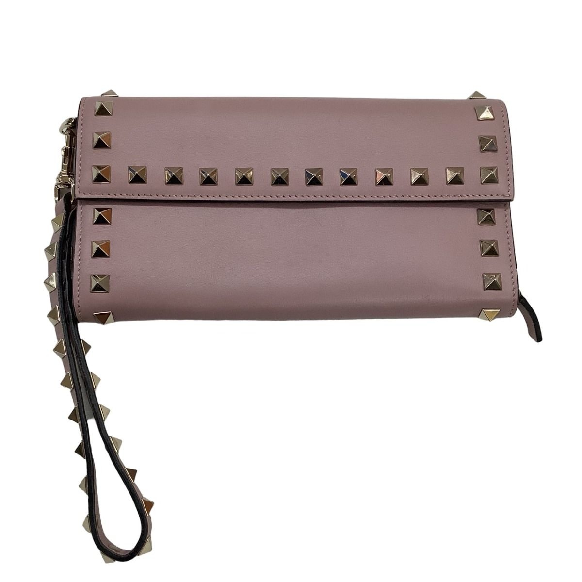 ♪♪VALENTINO バレンチノ レディース 長財布 スタッズ ピンク
