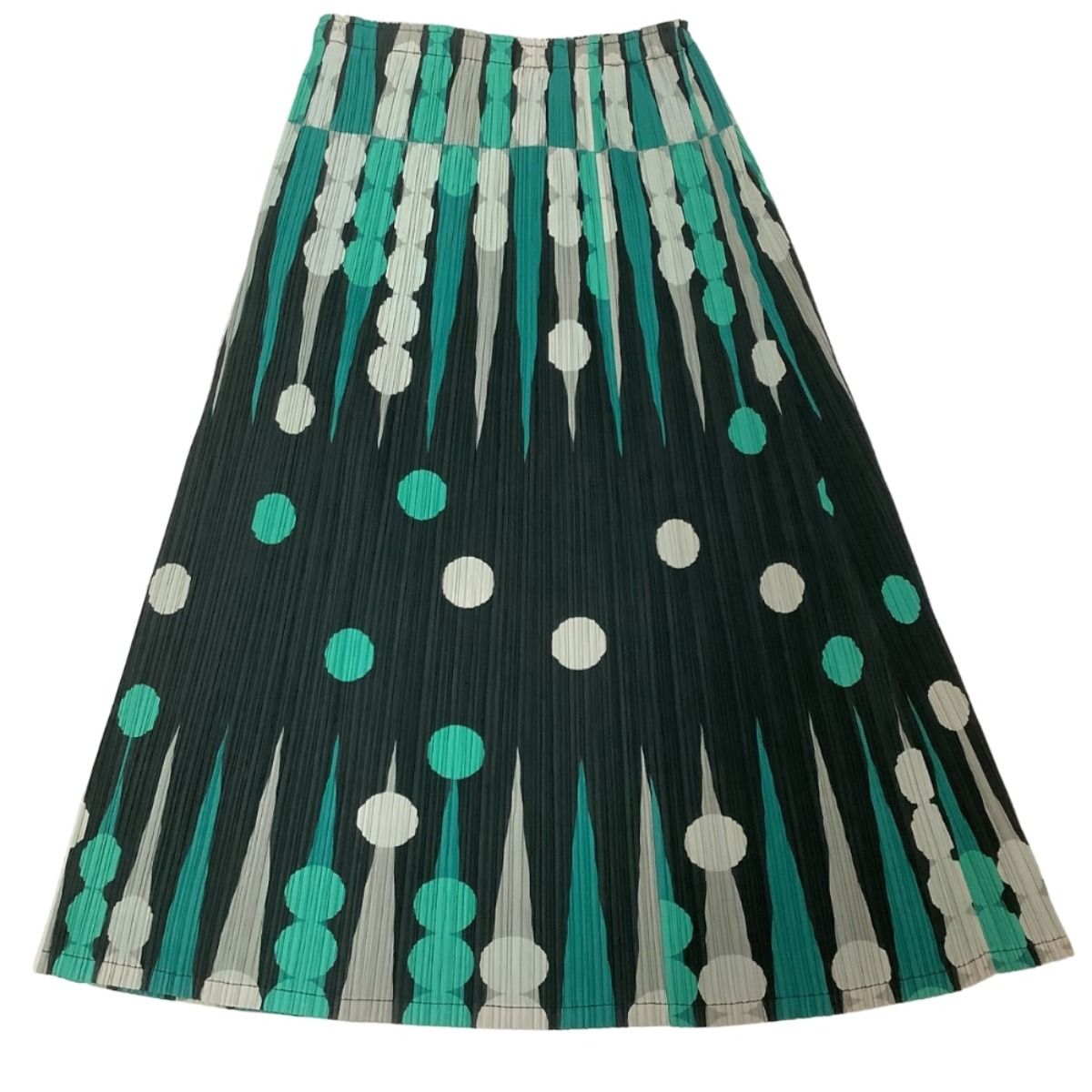 ♪♪ISSEY MIYAKE イッセイミヤケ PLEATS PLEASE スカート ドット SIZE 2 PP73-JG614 ブラック