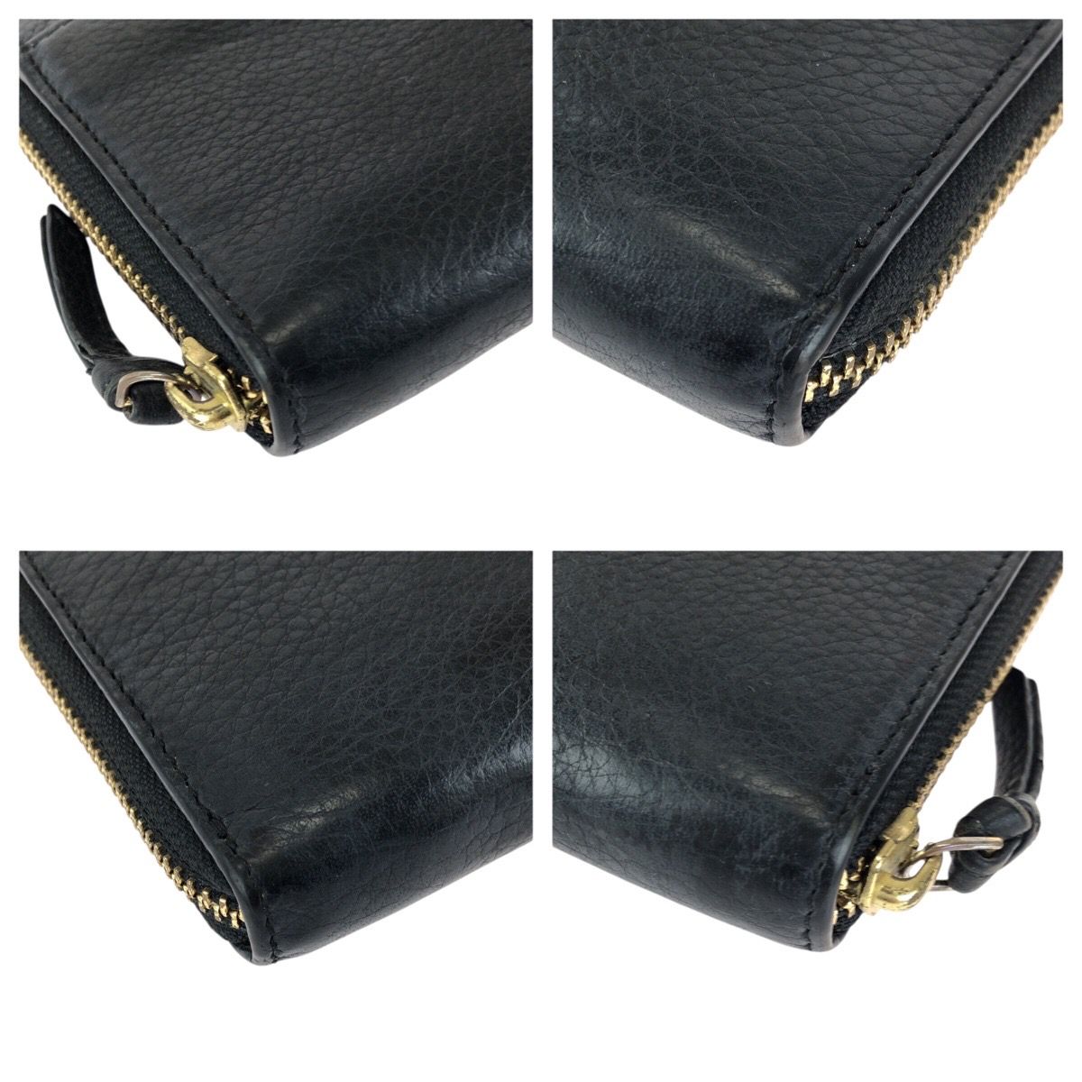 トリーバーチ 金具　レザー　Tory Burch レザーソール　ロゴ Tory Burch トリーバーチ ロゴ ブラック 黒 ゴールド金具 レザー 長