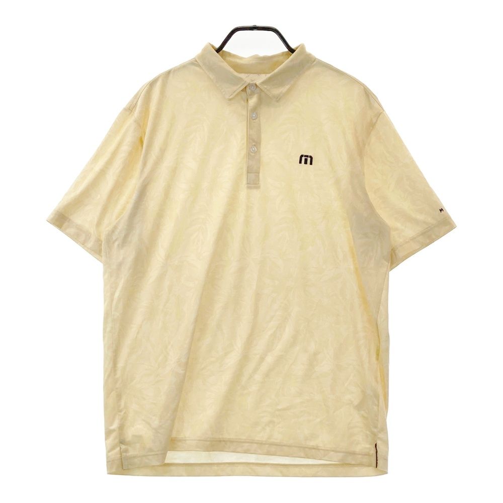 サイズ：2XL TRAVIS MATHEW トラビスマシュー 7AF015 半袖ポロシャツ ボタニカル柄 ベージュ系 [240101703885] ゴルフウェア メンズ ストスト
