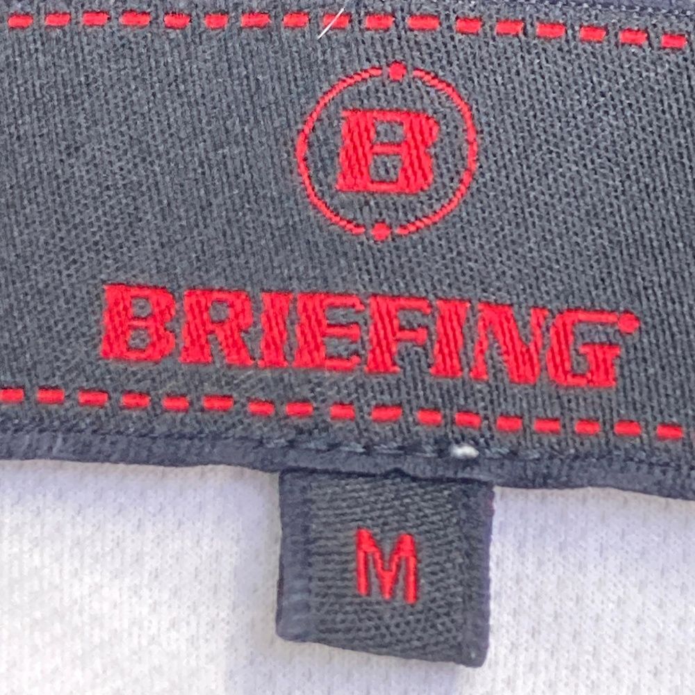 サイズ：M BRIEFING GOLF ブリーフィング 半袖ポロシャツ ホワイト系 [240101705594] ゴルフウェア メンズ ストスト