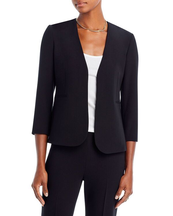 セオリー レディース アウター ジャケット・ブルゾン クレープ ブレザー Theory Lindrayadmiral Crepe Blazer Exclusive Black ブラック