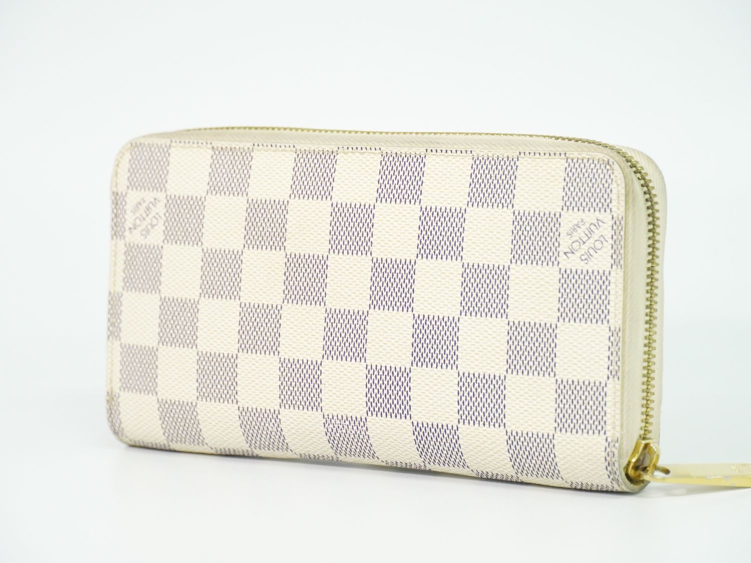 本物 ルイヴィトン LOUIS VUITTON LV 旧型 ジッピーウォレット ダミエ