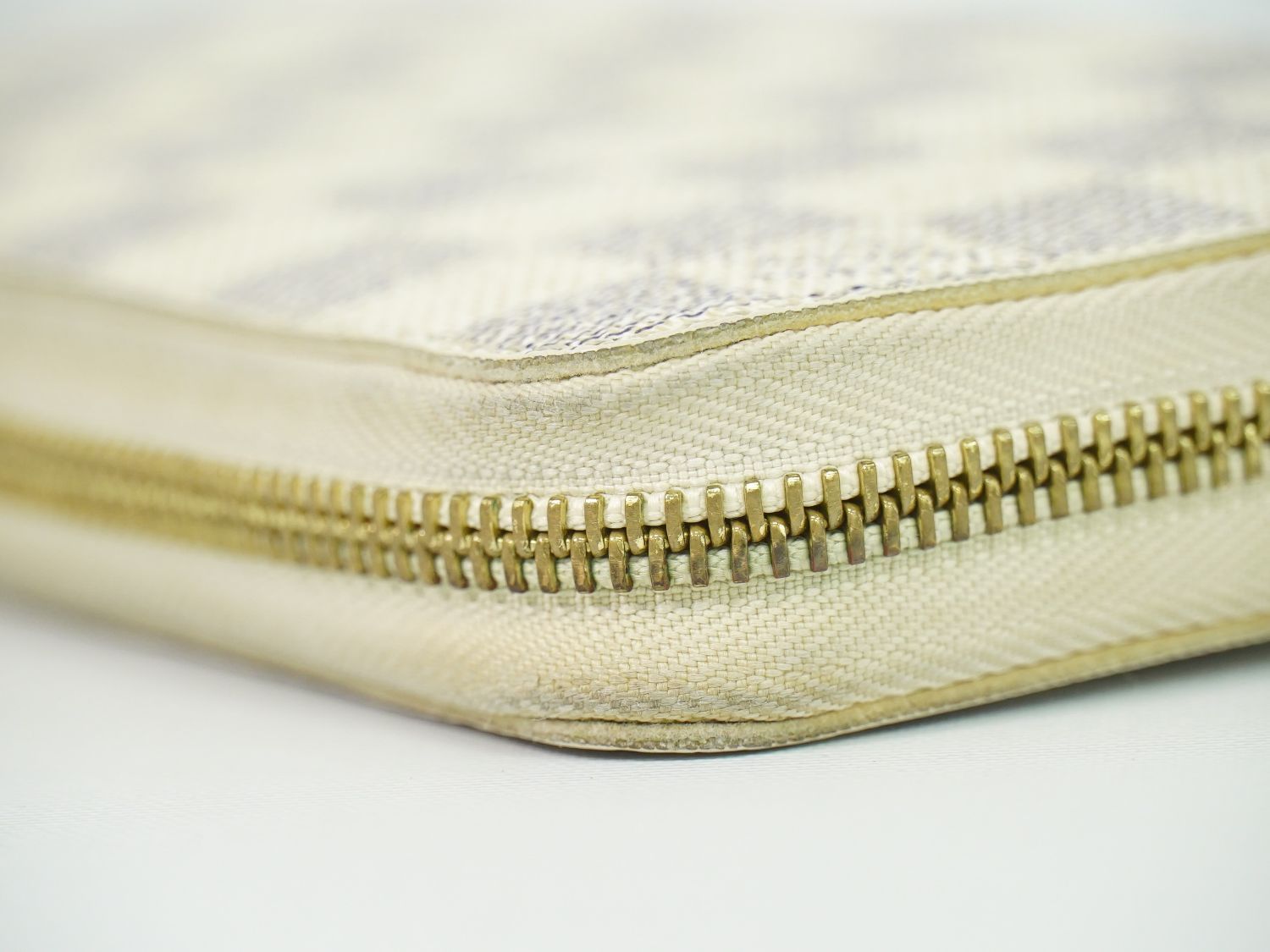 本物 ルイヴィトン LOUIS VUITTON LV 旧型 ジッピーウォレット ダミエ