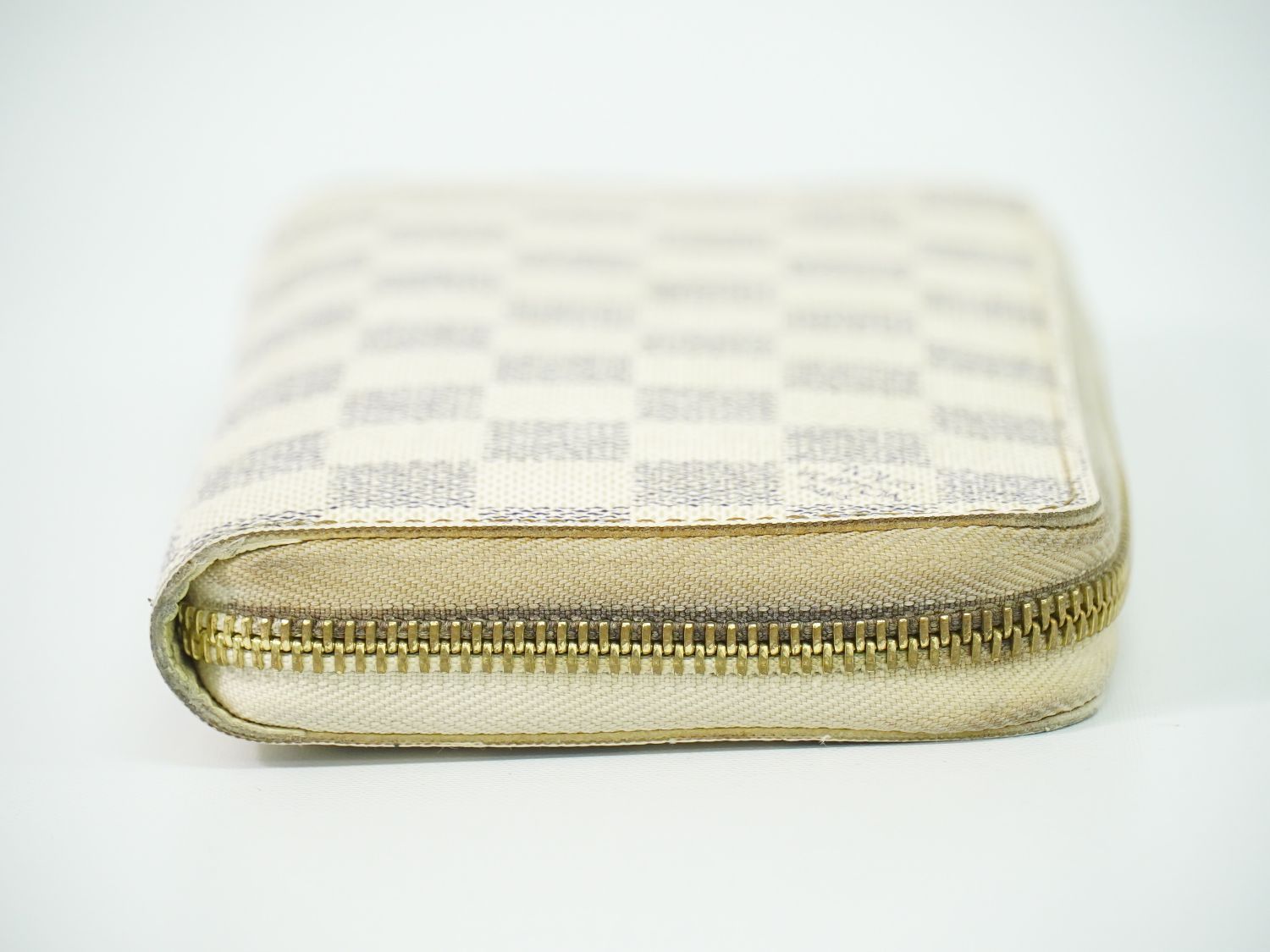 本物 ルイヴィトン LOUIS VUITTON LV 旧型 ジッピーウォレット ダミエ