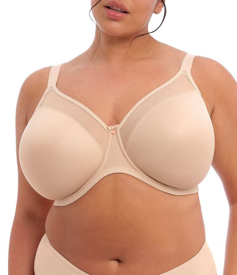 エロミ レディース アンダーウェア ブラジャー Tシャツ Elomi Smooth NonPadded FullBusted Molded UBack Underwire TShirt Bra Sahara