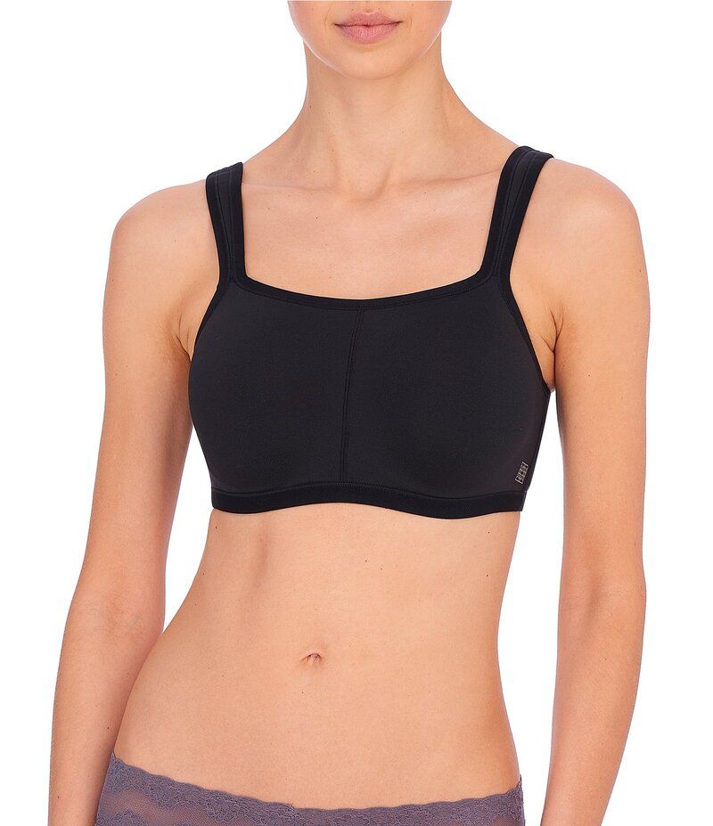 ナトリ レディース アンダーウェア ブラジャー Natori Yogi Seamless Convertible UBack to Racerback FullBusted Contour Underwire Sports Bra Black ブラック