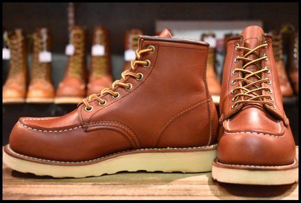 【4E 美品 11年】レッドウィング 8875 アイリッシュセッター 赤茶 オロラセット モックトゥ レースアップ ブーツ redwing HOPESMORE【GF011】