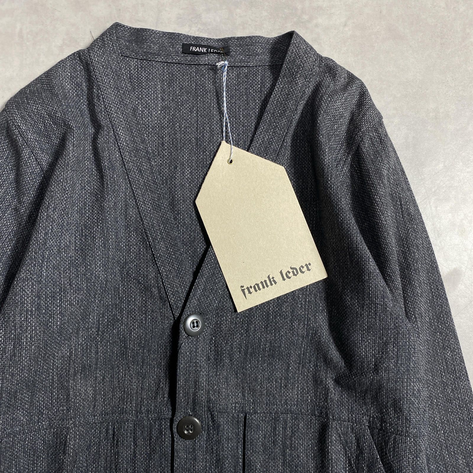 GQ5741◇FRANK LEDER：未使用品 ドイツ製 リネンカーディガン◇S