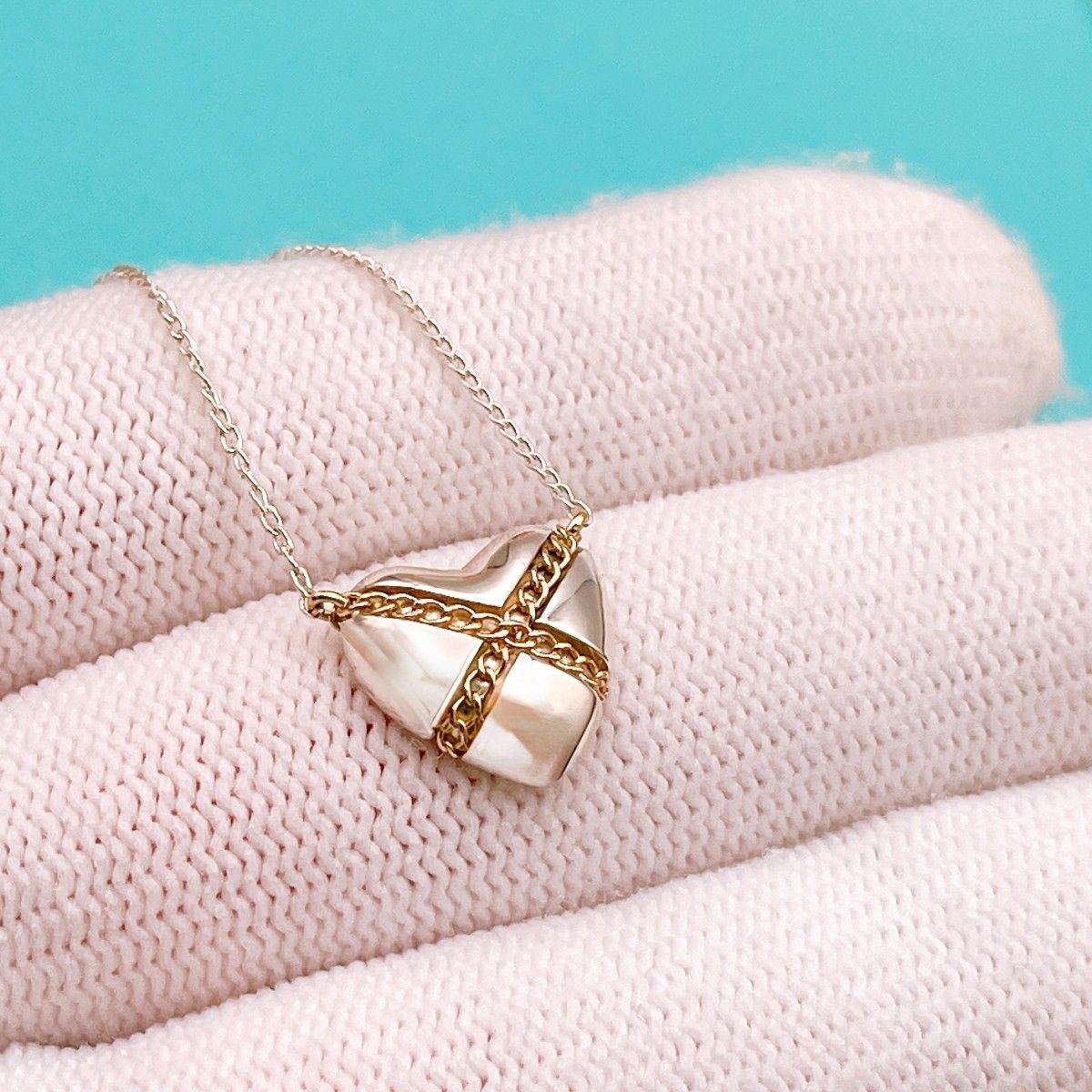 ◇ティファニー◇新品仕上済 Tiffany&Co. チェーン クロス ハート