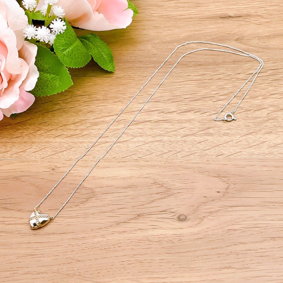 ◇ティファニー◇新品仕上済 Tiffany&Co. チェーン クロス ハート 