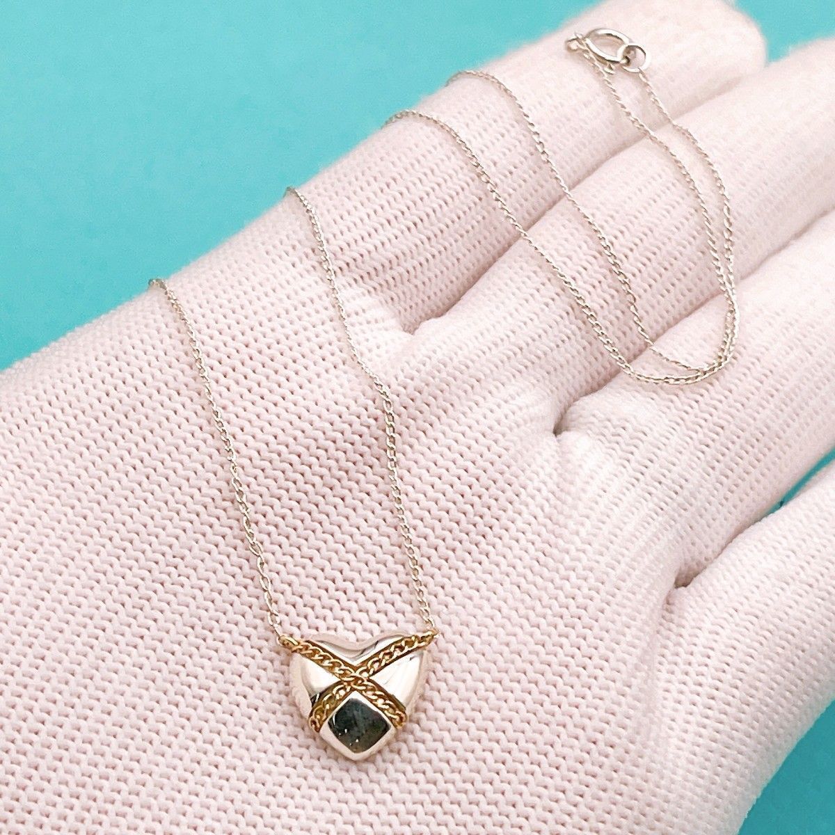 ◇ティファニー◇新品仕上済 Tiffany&Co. チェーン クロス ハート 