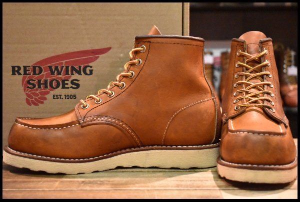 【7.5E 箱付 良品 19年】レッドウィング 875 アイリッシュセッター 茶 オロレガシー モックトゥ レースアップ ブーツ redwing HOPESMORE【GF014】