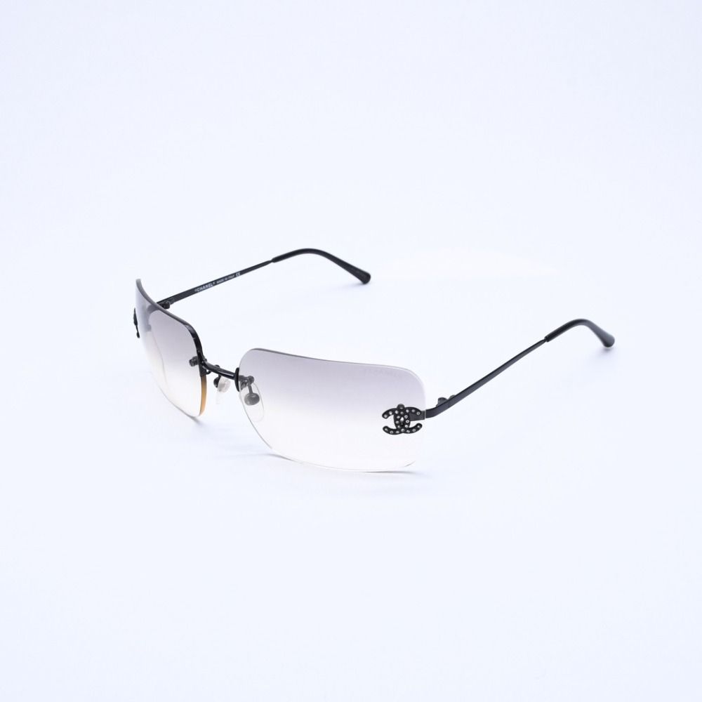 極美品 CHANEL シャネル リムレス サングラス アイウェア 4017-D c.170