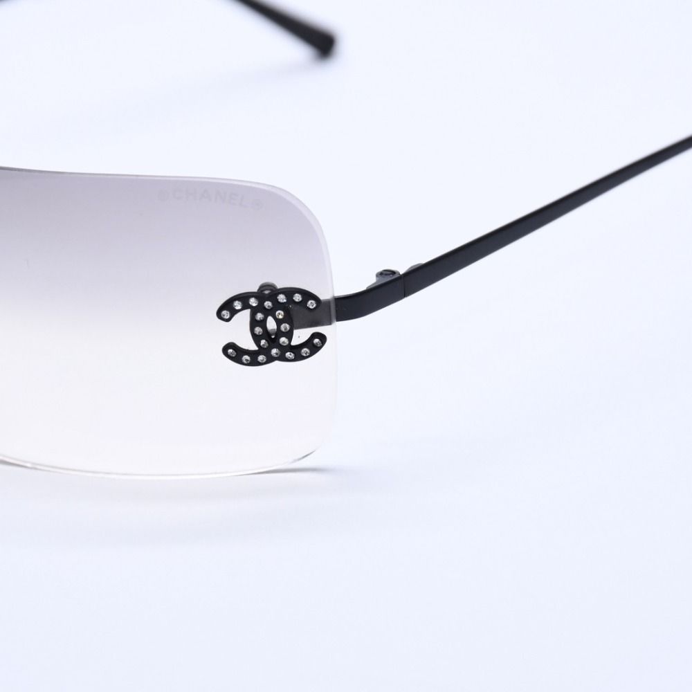 極美品 CHANEL シャネル リムレス サングラス アイウェア 4017-D c.170