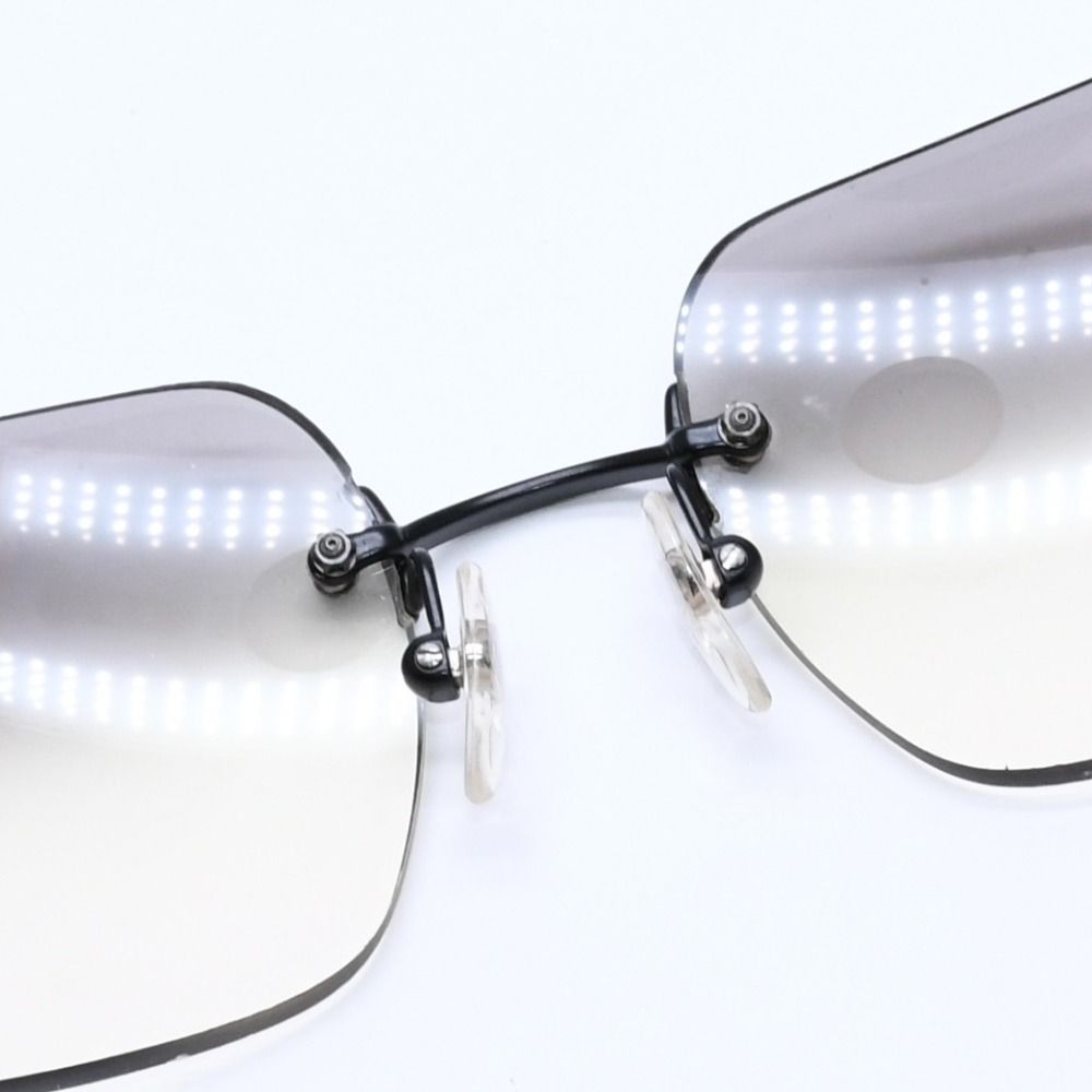 極美品 CHANEL シャネル リムレス サングラス アイウェア 4017-D c.170
