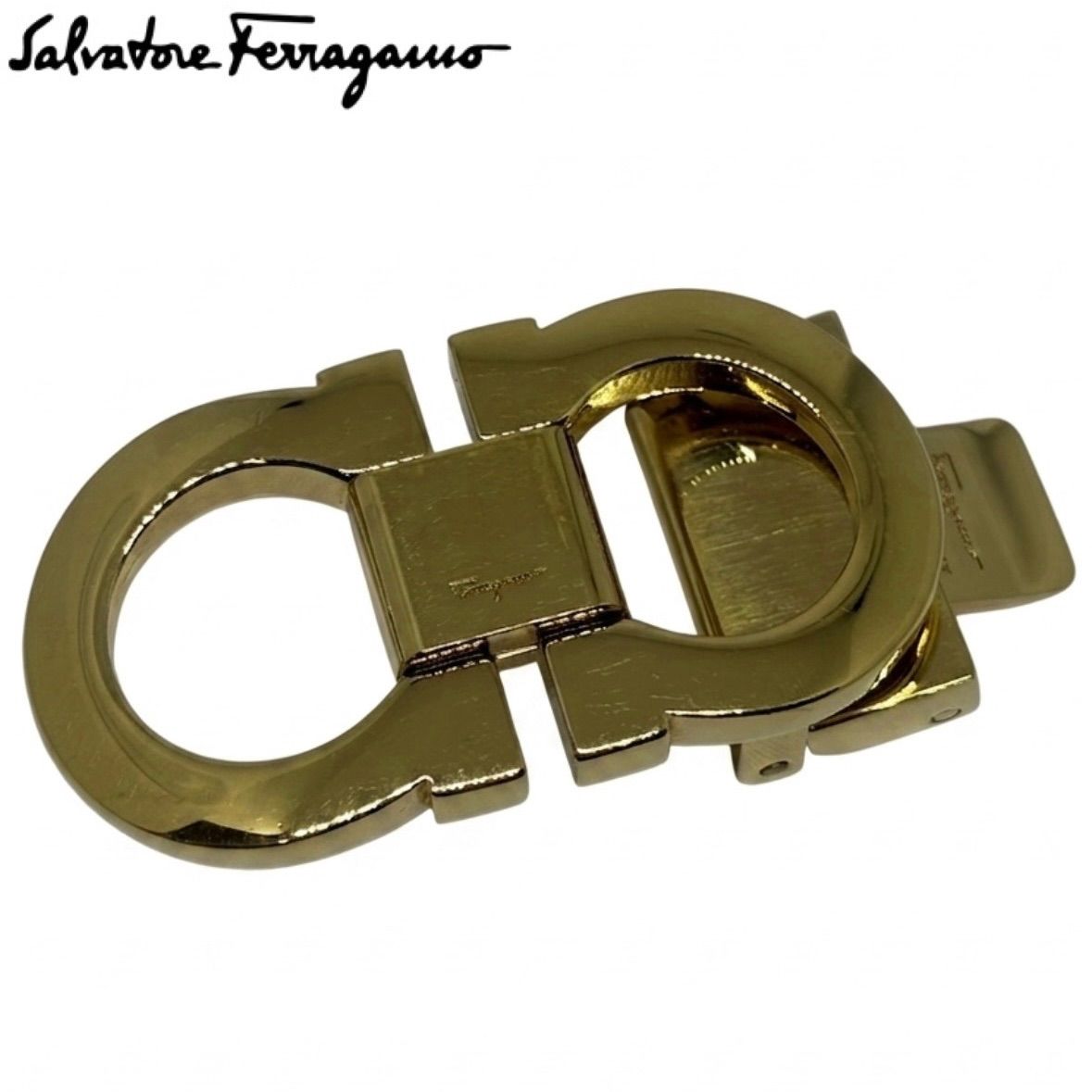 フェラガモ　ゴールドバックル ベルト Ferragamo フェラガモ バックルのみ ゴールド ベルト - メルカリ