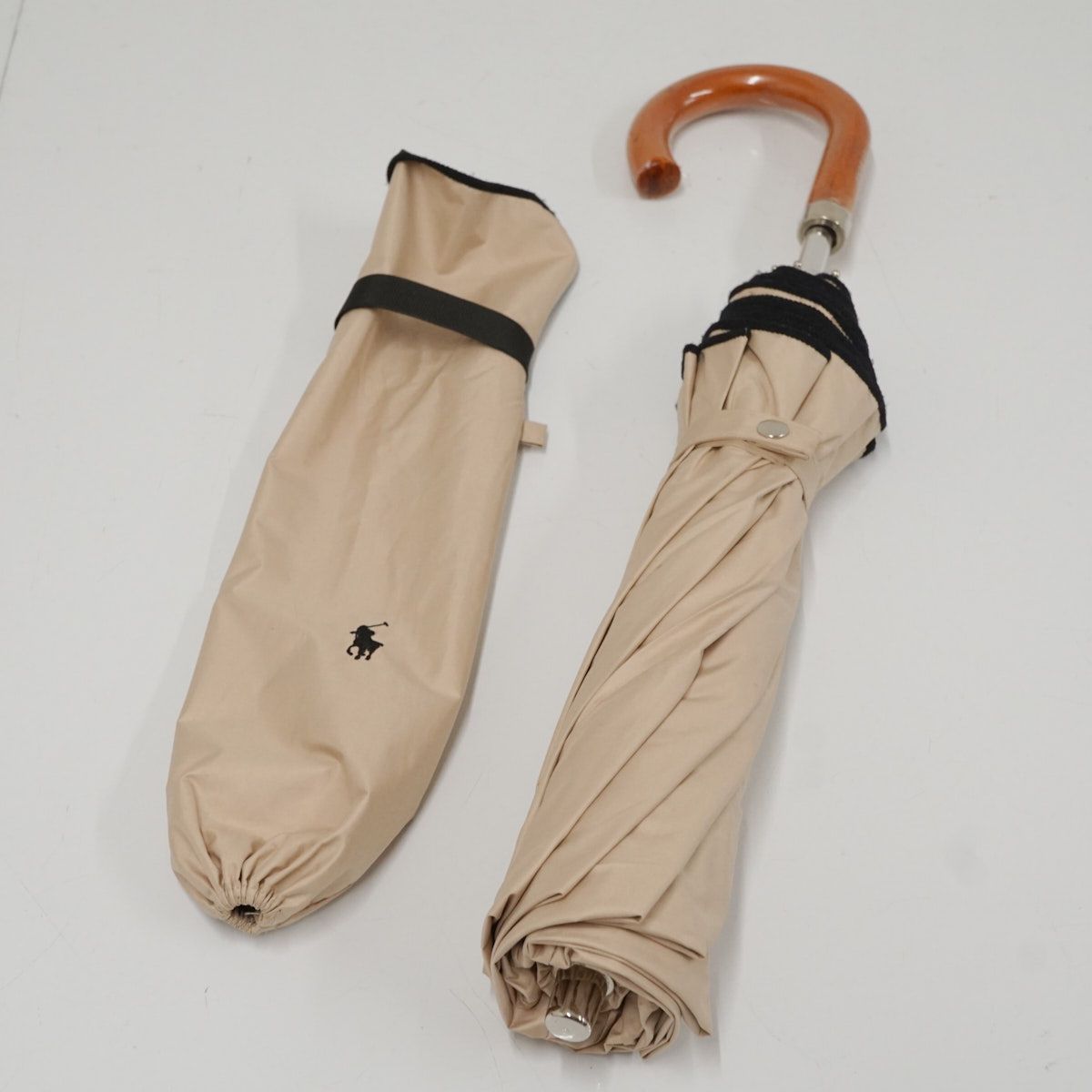 折りたたみ日傘 Polo Ralph Lauren ポロラルフローレン USED品 晴雨
