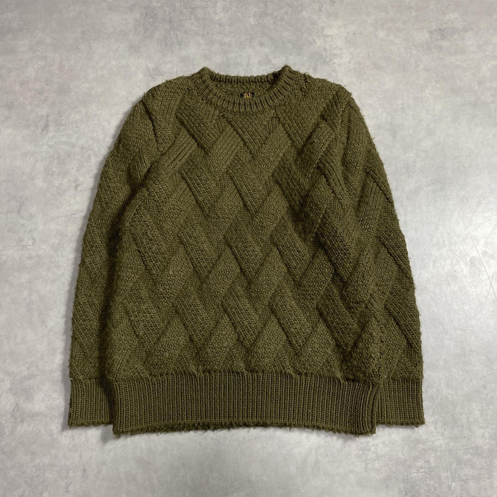 GQ5743◇BATONER：ボトルネックセーター◇1◇カーキ系 BN-16FM-022 バトナー 厚手