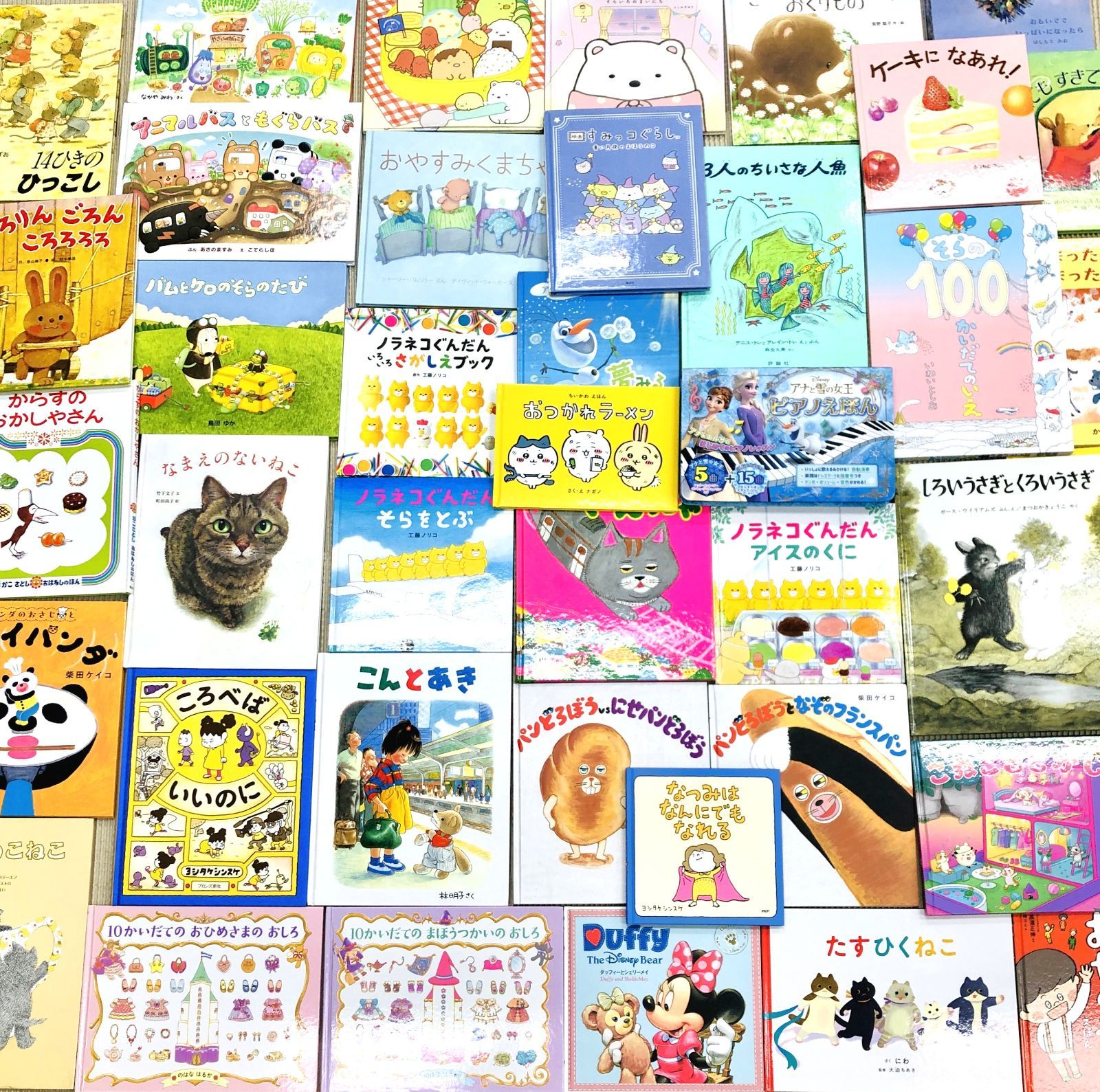◆[F]人気・定番絵本まとめ売り40冊 女の子 ちいかわ ピアノ絵本 パンどろぼう