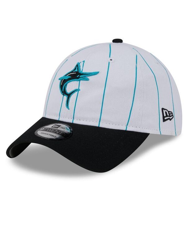 ニューエラ メンズ アクセサリー 帽子 New Era Mens White Miami Marlins 2024 Batting Practice 9TWENTY Adjustable Hat White ホワイト